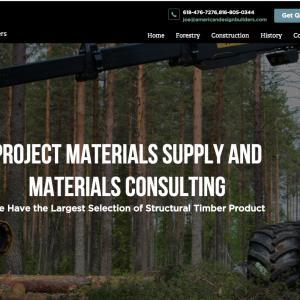 Screenshot of the American Design Builders website